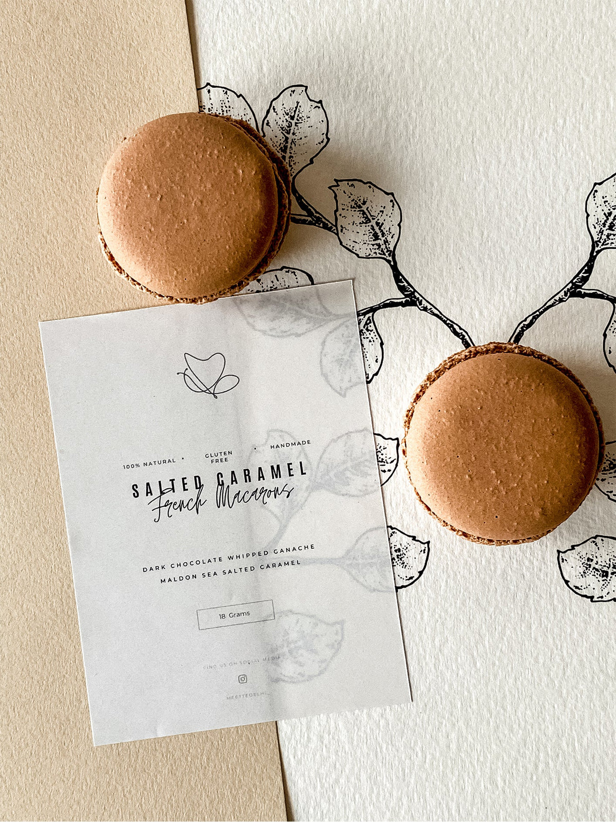 Sea Salted Caramel Macarons | Pack of 6 or 9
